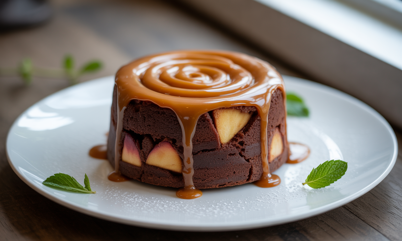 découvrez le gâteau fondant aux pommes et au caramel beurre salé de battle food 55, une délicieuse combinaison de saveurs qui ravira vos papilles. laissez-vous séduire par la douceur des pommes et le goût irrésistible du caramel, pour un dessert réconfortant et gourmand à partager sans modération.