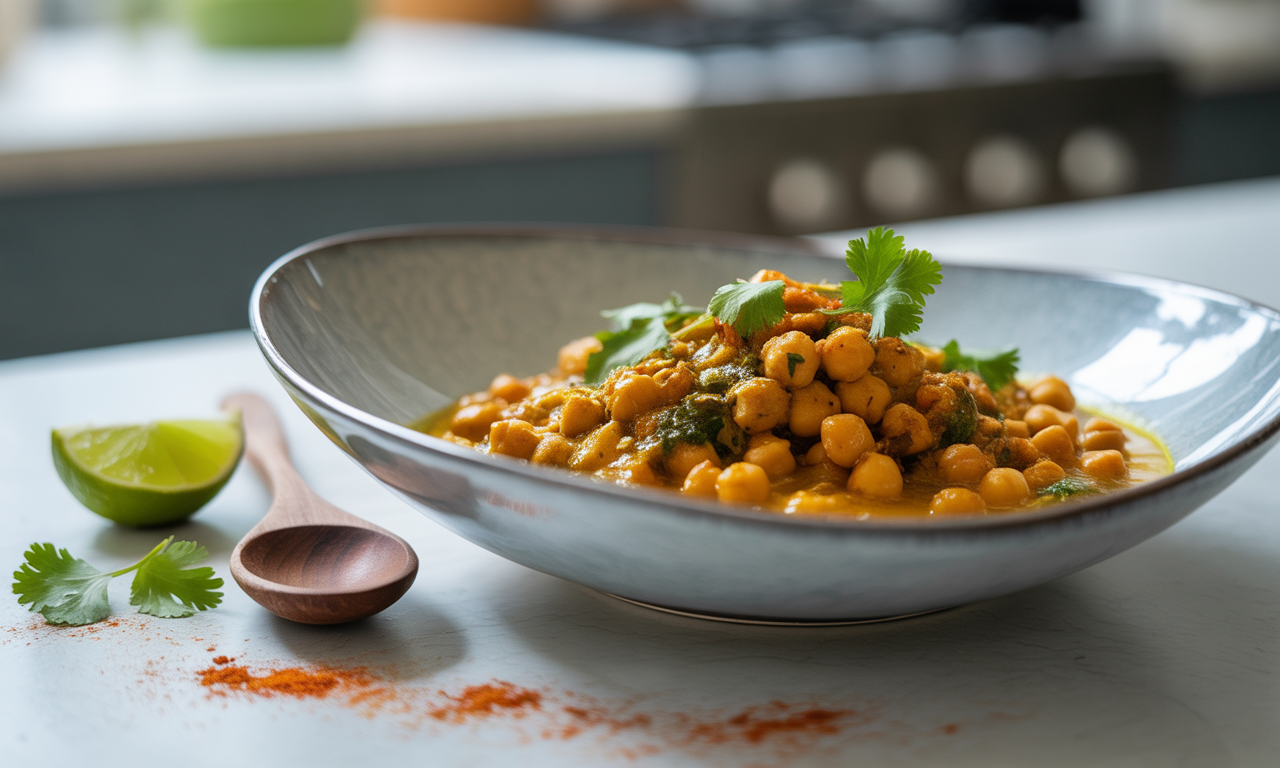 découvrez la recette savoureuse de notre battle food 68 : un délicieux curry de pois chiches à la noix de coco. parfait pour les amateurs de cuisine végé, ce plat riche en saveurs et en couleurs saura ravir vos papilles et réchauffer vos diners.