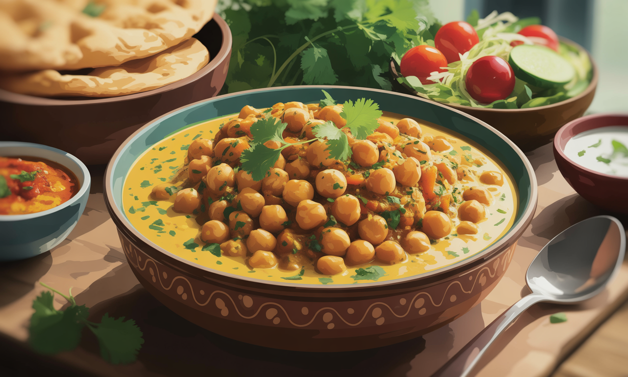 découvrez la recette savoureuse de curry de pois chiches au lait de coco, une réalisation de battle food 68. éveillez vos papilles avec ce plat réconfortant, riche en saveurs et en nutriments, parfait pour un repas healthy et convivial.