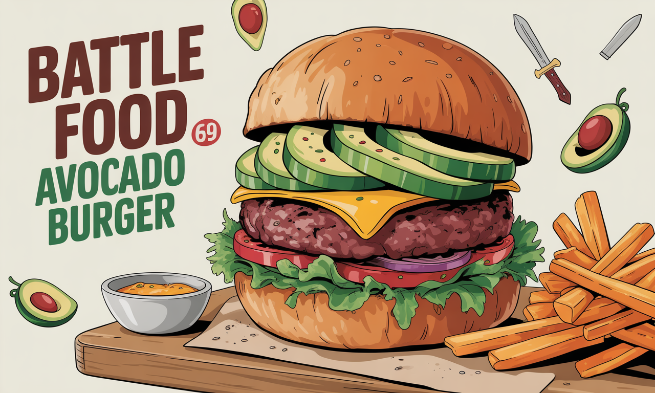 découvrez le battle food 69 et laissez-vous tenter par notre succulent burger à l'avocat. une expérience gourmande inédite alliant fraîcheur et saveurs, parfaite pour les amateurs de cuisine innovante. régal assuré !