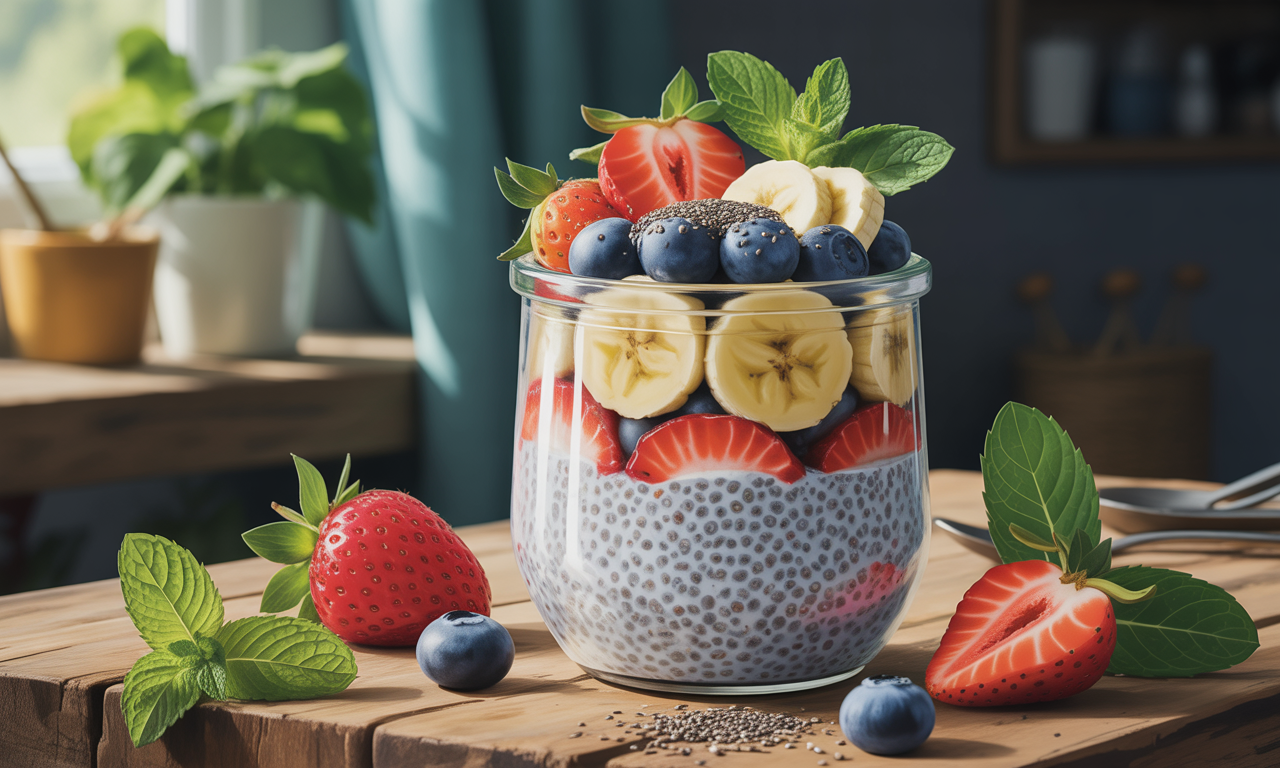 découvrez notre recette de porridge aux graines de chia à préparer la nuit ! un petit déjeuner sain, nourrissant et prêt à être dégusté le matin, alliant saveurs et bienfaits nutritionnels. idéal pour commencer la journée avec énergie.