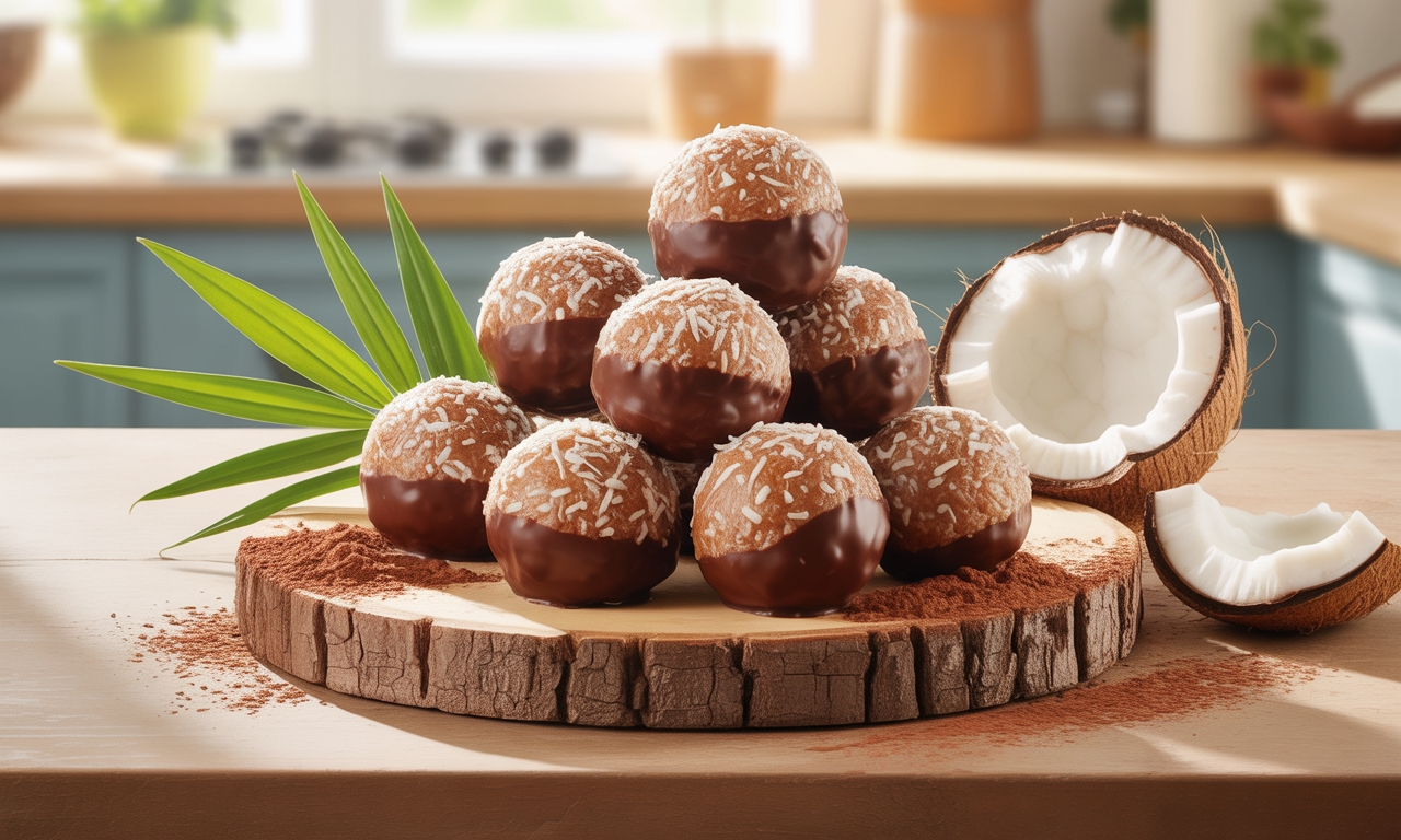 découvrez nos délicieuses energy balls chocolat coco, une collation saine et gourmande qui allie le goût intense du chocolat à la douceur de la noix de coco. idéales pour un en-cas rapide, elles vous fourniront un regain d'énergie naturel tout en satisfaisant vos envies sucrées. parfaites pour les sportifs et les amateurs de snacks sains !