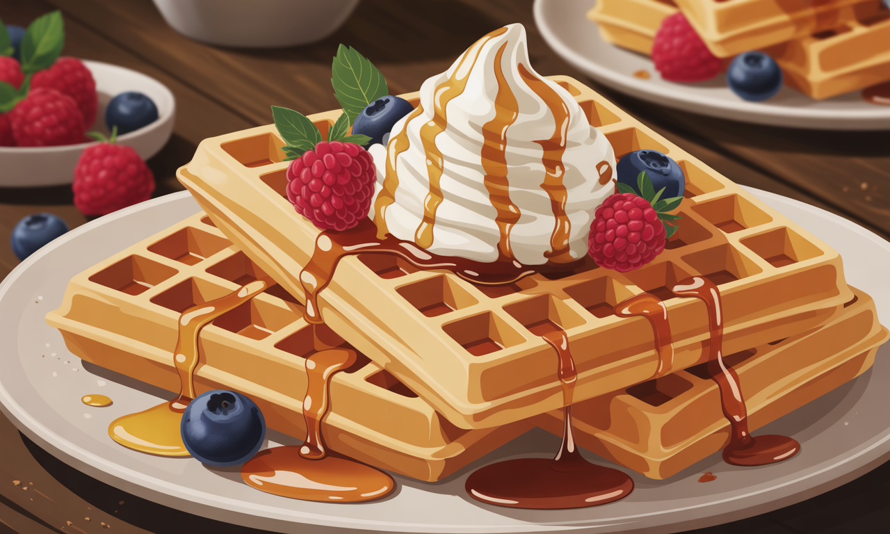 découvrez la recette parfaite de gaufres croustillantes et moelleuses à la fois. idéales pour le petit-déjeuner ou un goûter gourmand, savourez ces délices sucrés, personnalisables avec vos toppings préférés. préparez-vous à régaler vos papilles !