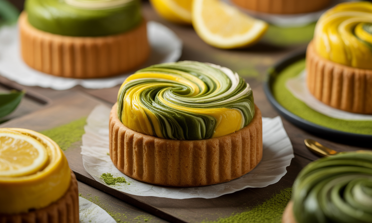 découvrez le marbre citron, une délicieuse fusion de zestes acidulés et de la douceur du matcha. parfait pour égayer vos desserts, ce mariage unique ravira vos papilles et apportera une touche d'élégance à votre table.