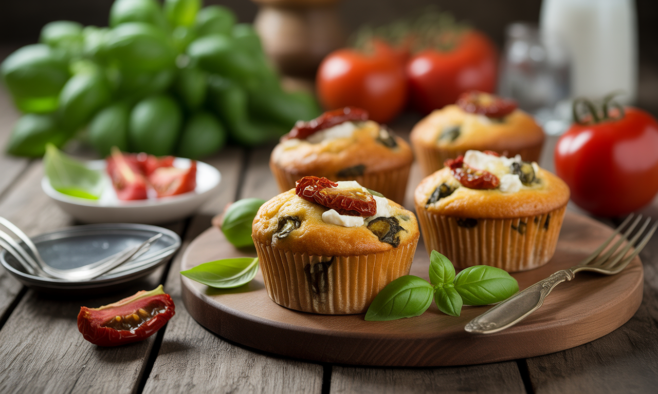 découvrez notre délicieuse recette de muffins au chèvre, tomates séchées et basilic. une alliance parfaite de saveurs méditerranéennes pour un en-cas savoureux et original qui ravira vos papilles. parfaits pour l'apéritif ou en pique-nique, ces muffins sont faciles à préparer et conviennent à toutes les occasions.