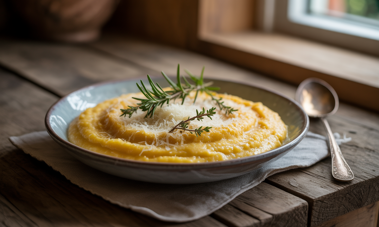 découvrez la recette authentique de la polenta de mamie, un plat réconfortant et savoureux qui vous rappellera les bons repas en famille. facile à préparer, cette polenta crémeuse se marie à merveille avec vos plats préférés.