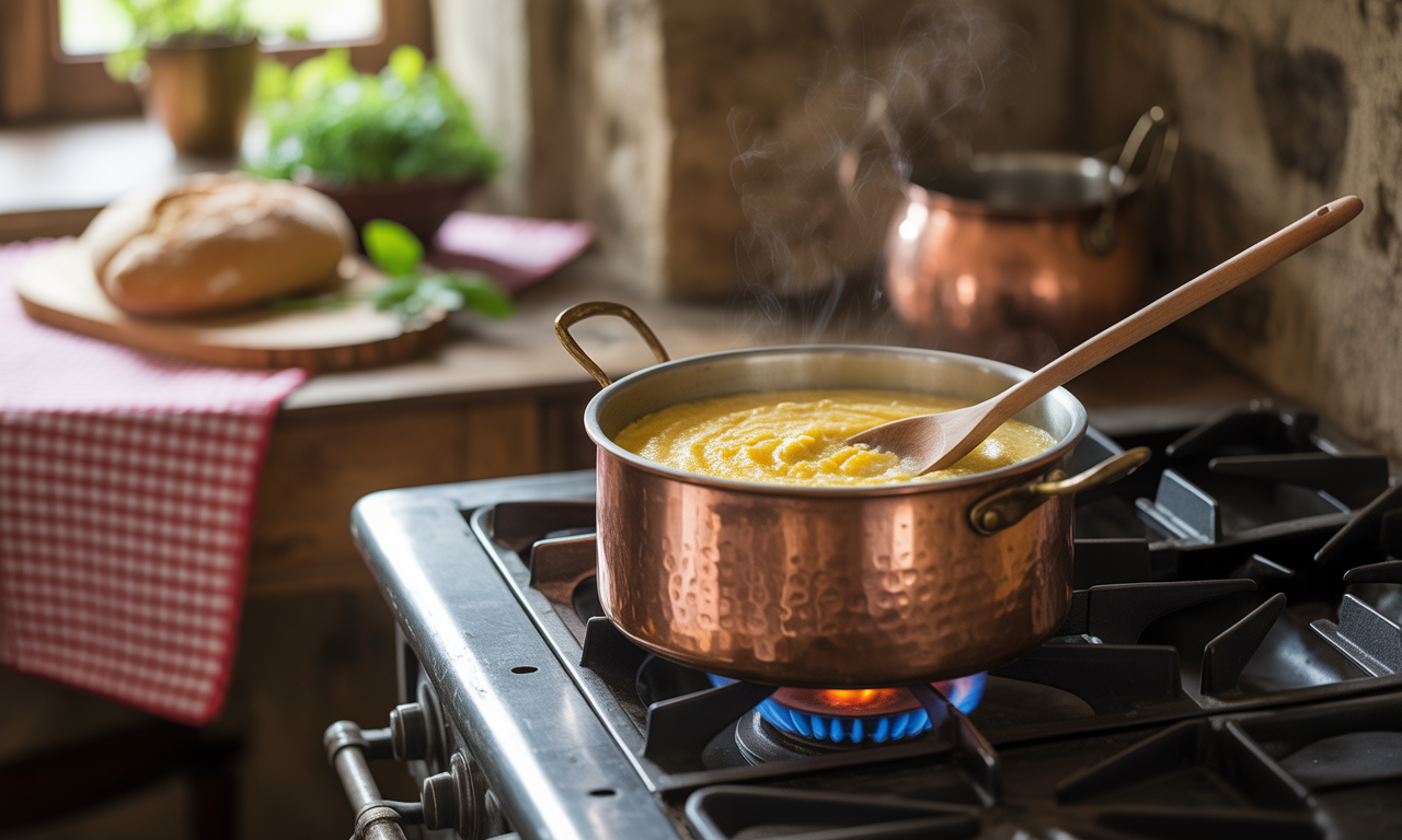 découvrez la recette authentique de la polenta à la manière de mamie, un plat réconfortant et savoureux qui ravira les papilles de toute la famille. simple à préparer, cette spécialité italienne vous rapprochera des traditions culinaires de nos grands-mères.