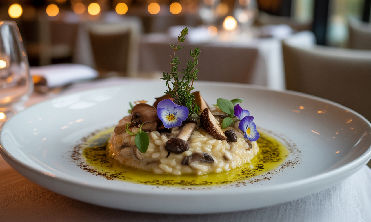 savourez un délicieux risotto aux champignons, un plat crémeux et réconfortant, parfait pour les amateurs de cuisine italienne. réalisé avec des champignons frais et du parmesan fondant, il saura enchanter vos papilles à chaque bouchée.