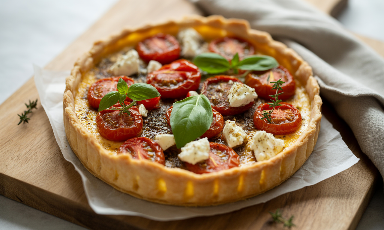 découvrez notre délicieuse recette de tarte à la tomate réalisée avec 2 feuilles de brick croustillantes. un mariage parfait de saveurs fraîches et de textures légères, idéale pour un repas estival ou un apéritif réussi. facile et rapide à préparer, cette tarte ravira vos invités !